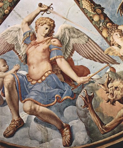 Frescoes of the Chapel of Eleonora da Toledo in the Palazzo Vecchio in Florence, Ceiling Fresco by Agnolo Bronzino